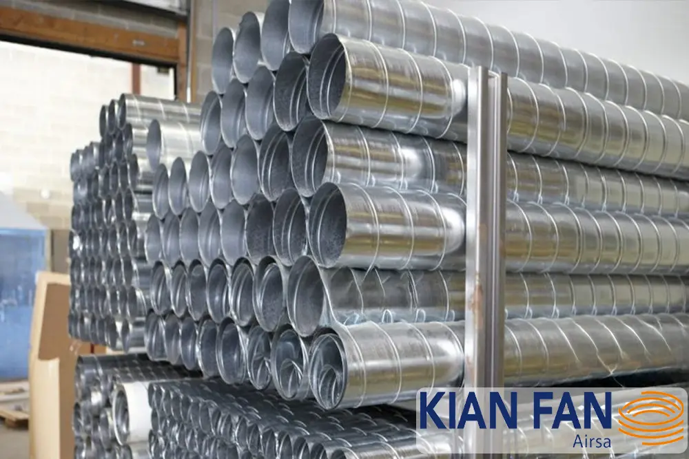 تولیدکننده کانال اسپیرال در ایران: چرا کیان فن انتخاب اول صنعت تهویه مطبوع است؟