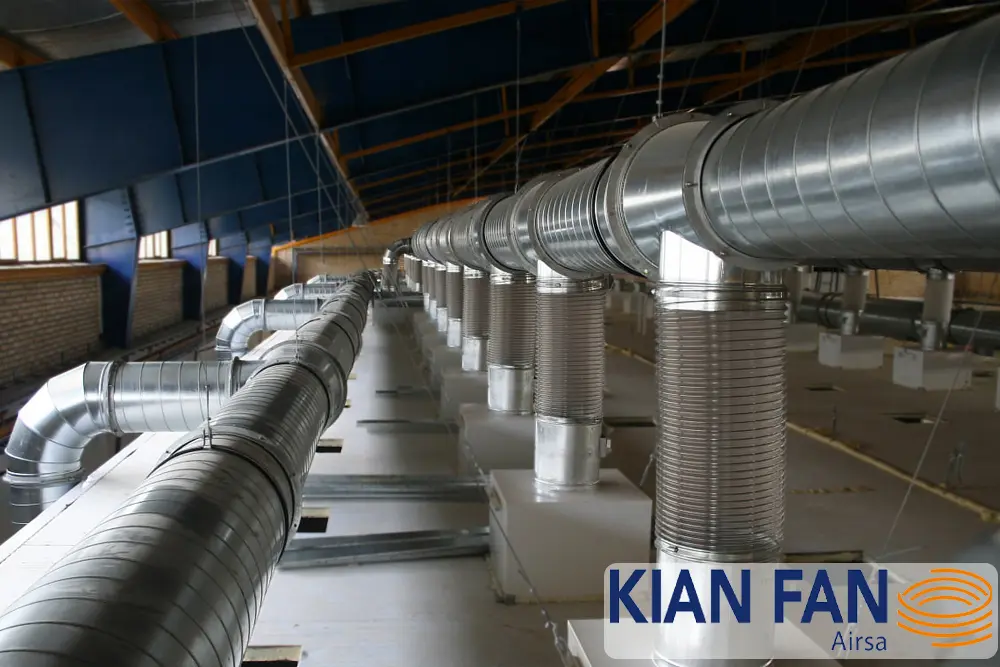 کانال گرد اسپیرال گالوانیزه؛ بهترین راهکار انتقال هوا در پروژه‌های صنعتی